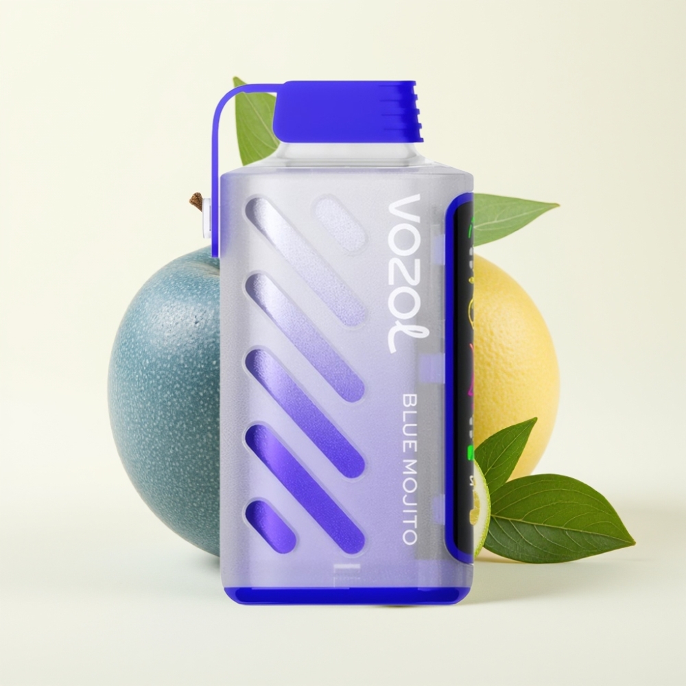 VOZOL Gear Power 20000 Puffs Mojito Azul Pantalla Completa Dual Mesh Coil