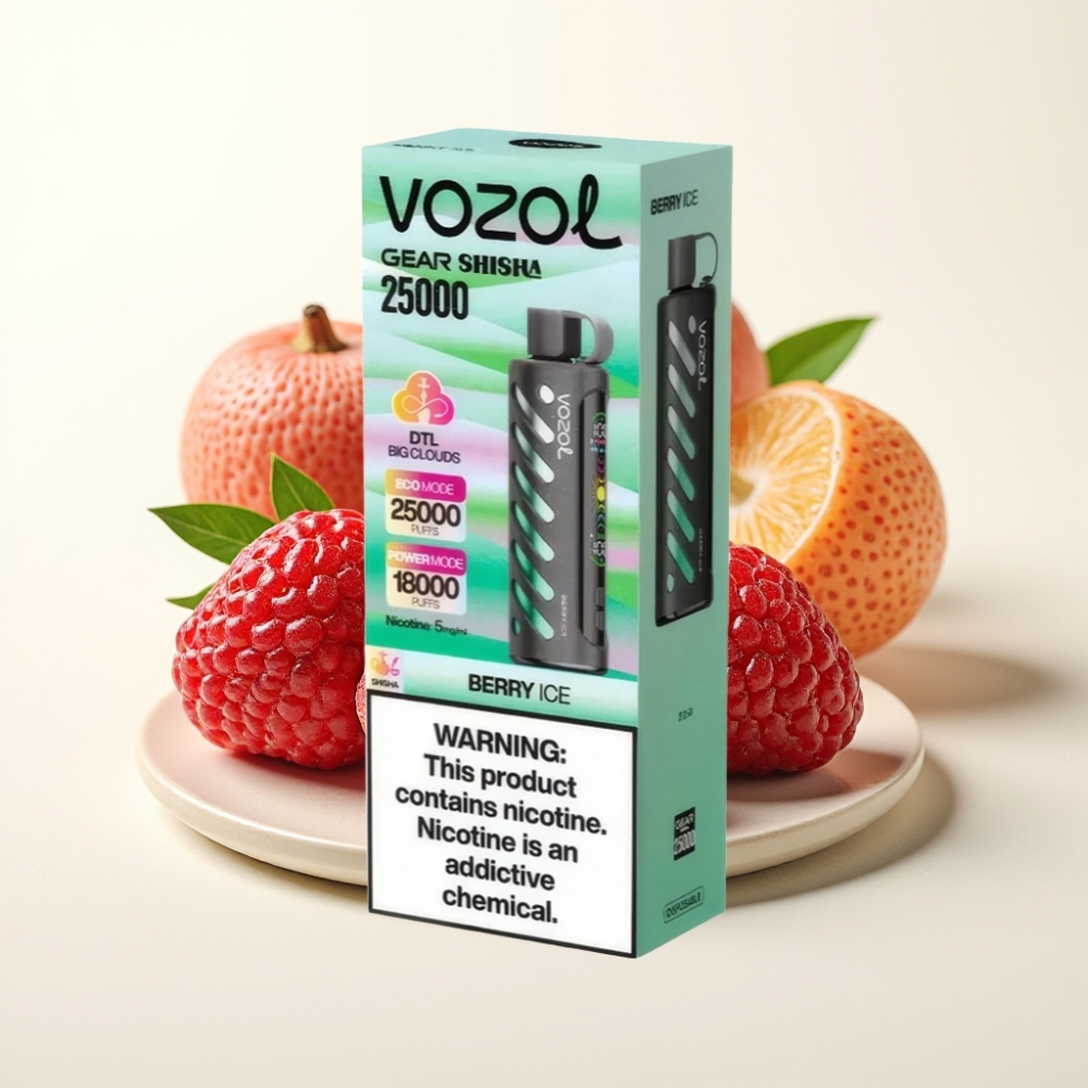 VOZOL Gear Shisha 25000 Puffs Baya Helada Dual Mesh 1000mAh