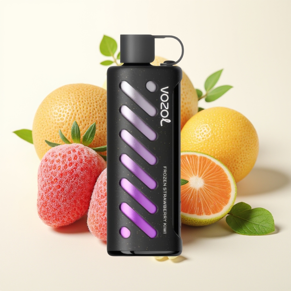 VOZOL Gear Shisha 25000 Puffs Fresa Kiwi Congelada Dual Mesh