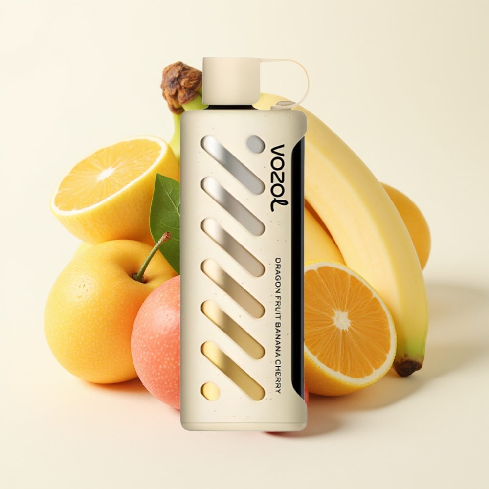 VOZOL Gear Shisha 25000 Puffs Fruta del Dragón Plátano Cereza Dual Mesh