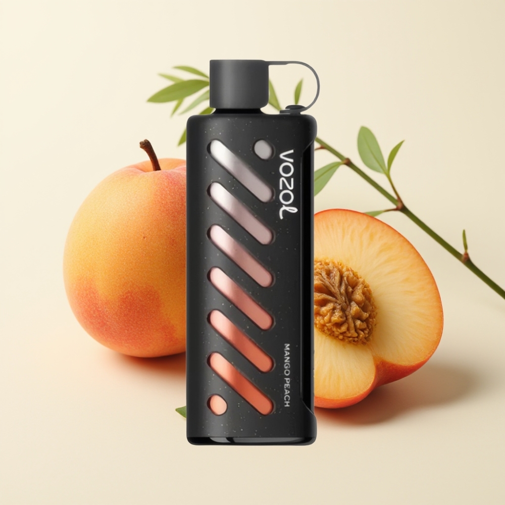 VOZOL Gear Shisha 25000 Puffs Mango Melocotón S.i.L.C Tech Dual Mesh