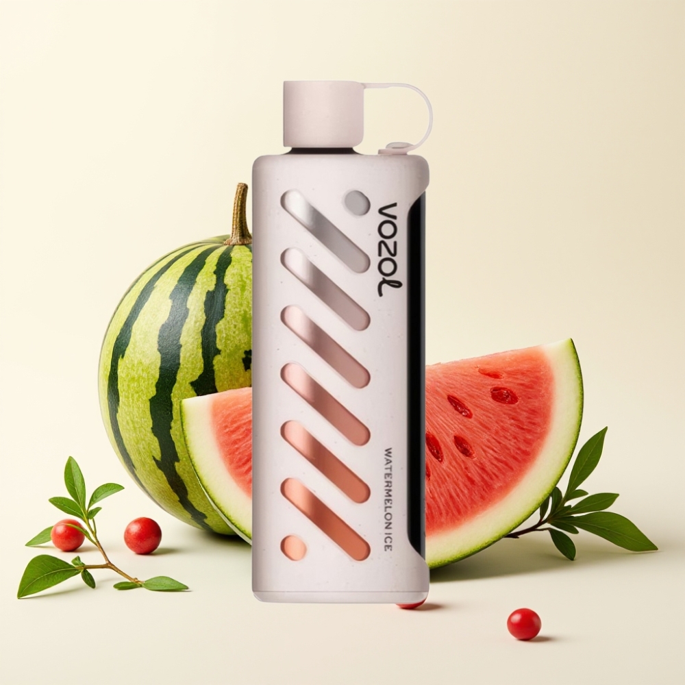 VOZOL Gear Shisha 25000 Puffs Sabor Sandía Helada Dual Mesh 1000mAh