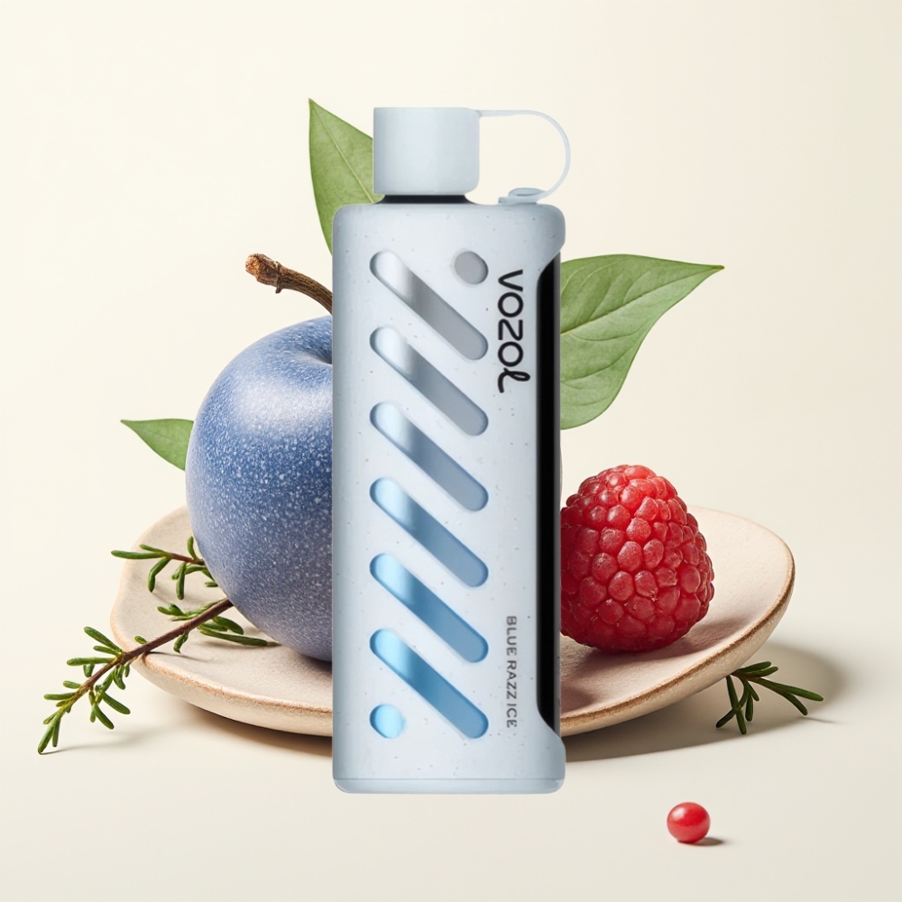 VOZOL Gear Shisha 25000 Puffs Vape Frambuesa Azul Hielo Dual Mesh 1000mAh