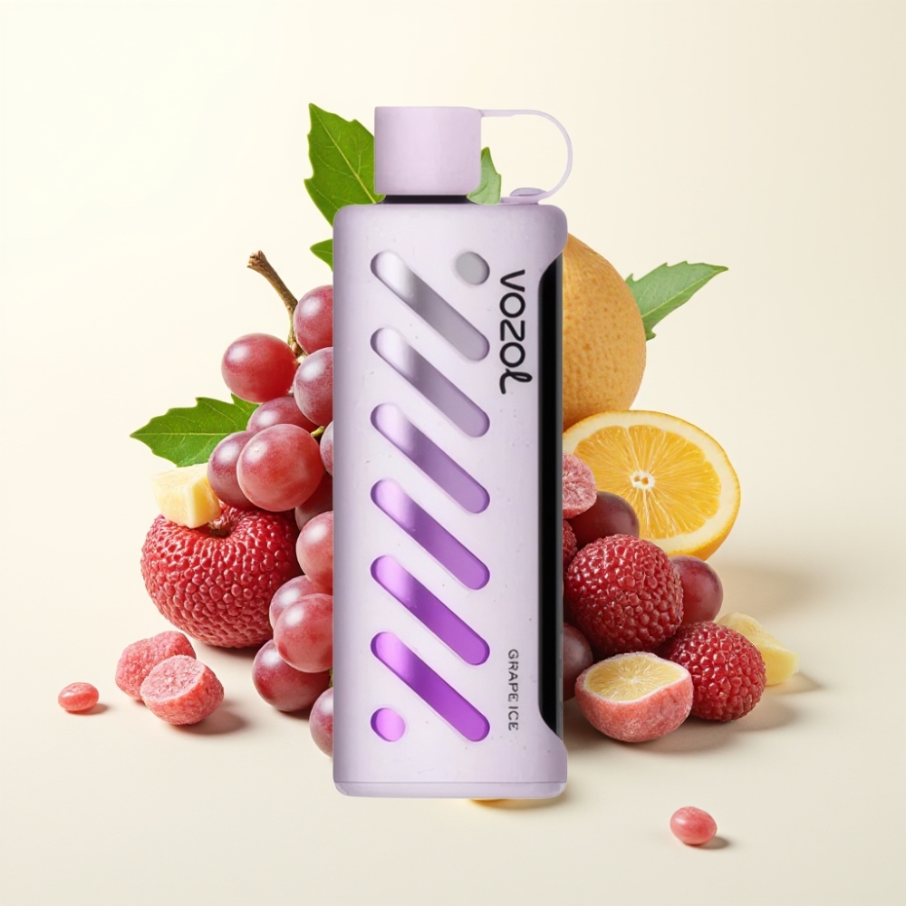 VOZOL Gear Shisha 25000 Puffs Vape Hielo Uva Dual Mesh 1000mAh