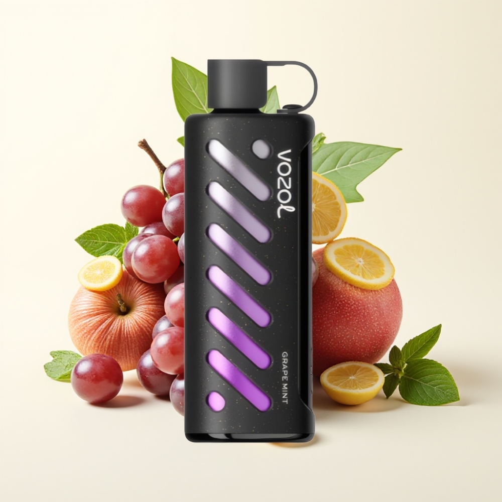 VOZOL Gear Shisha 25000 Puffs Vape Menta Uva Dual Mesh 1000mAh
