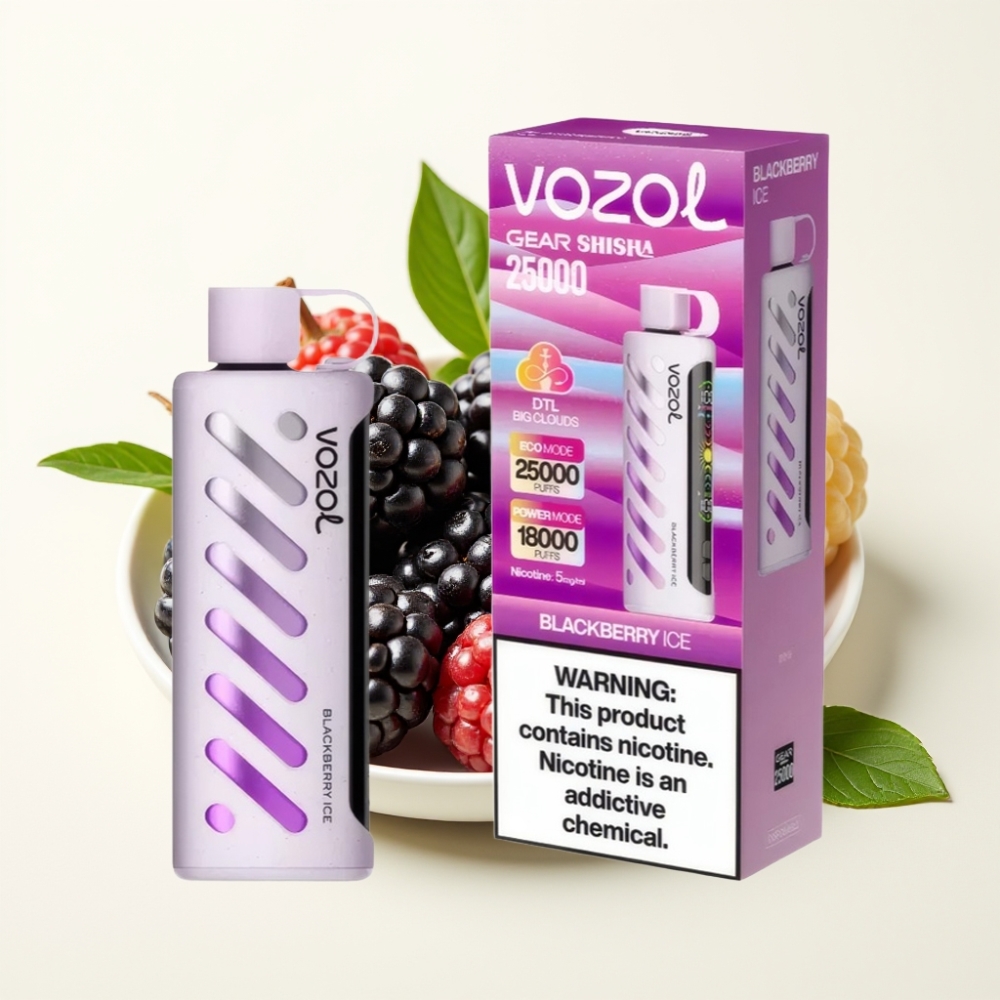 VOZOL Gear Shisha 25000 Puffs Zarzamora Helada Dual Mesh Dual Modes