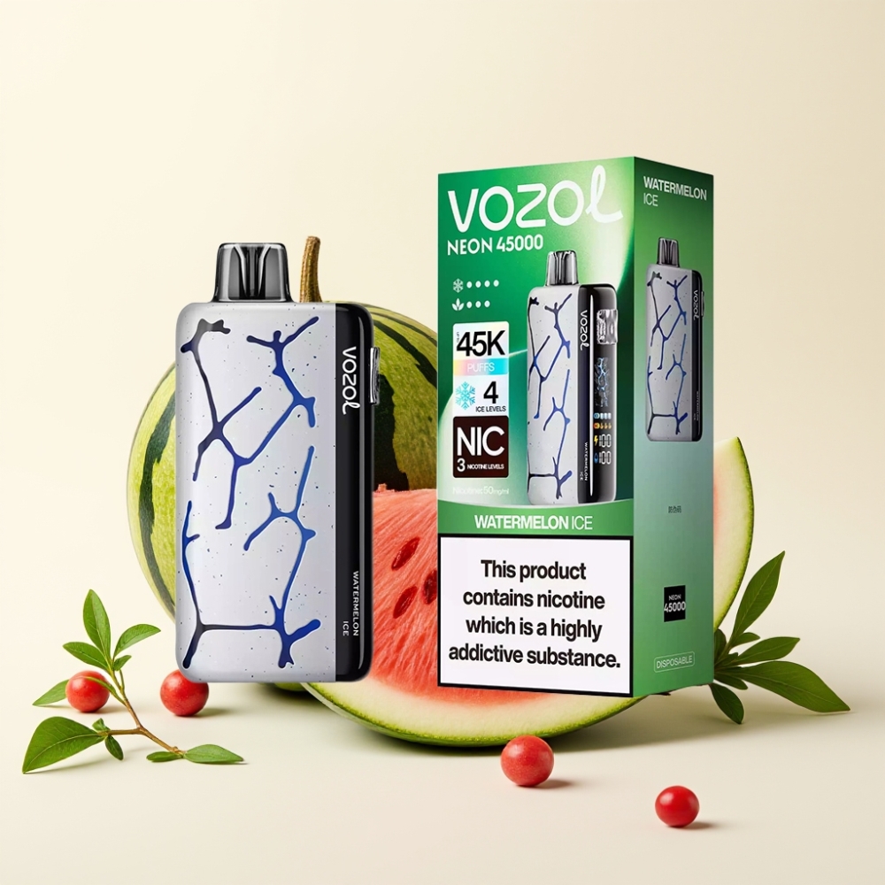 Vozol Neon 45K 45000 Puffs Desechable Vape Sandía Helada 800mAh 20ml