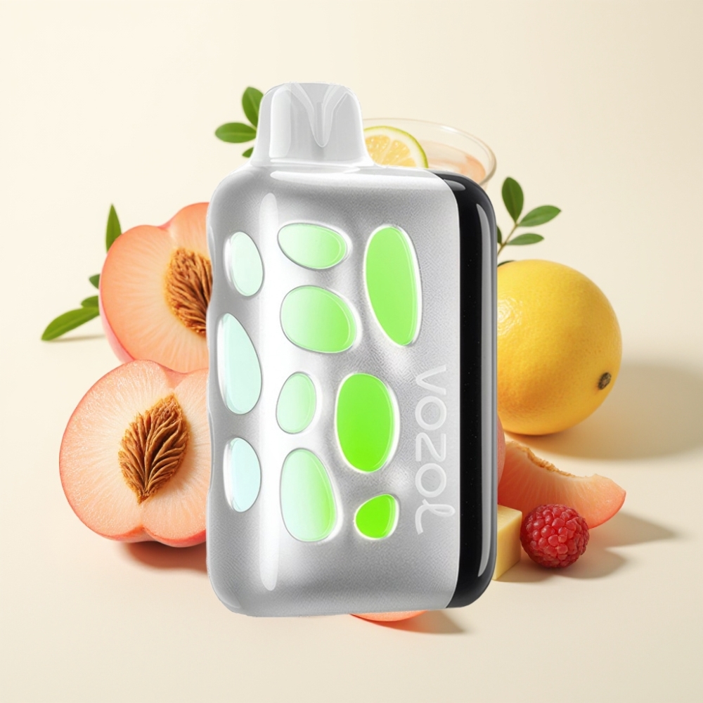 VOZOL RAVE 40000 Vape Desechable Melocotón Frambuesa Limonada con Carga Rápida 80%
